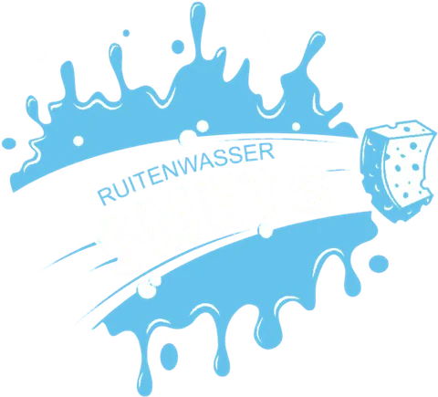 Logo Ruitenwasser Smets met spons en waterspat